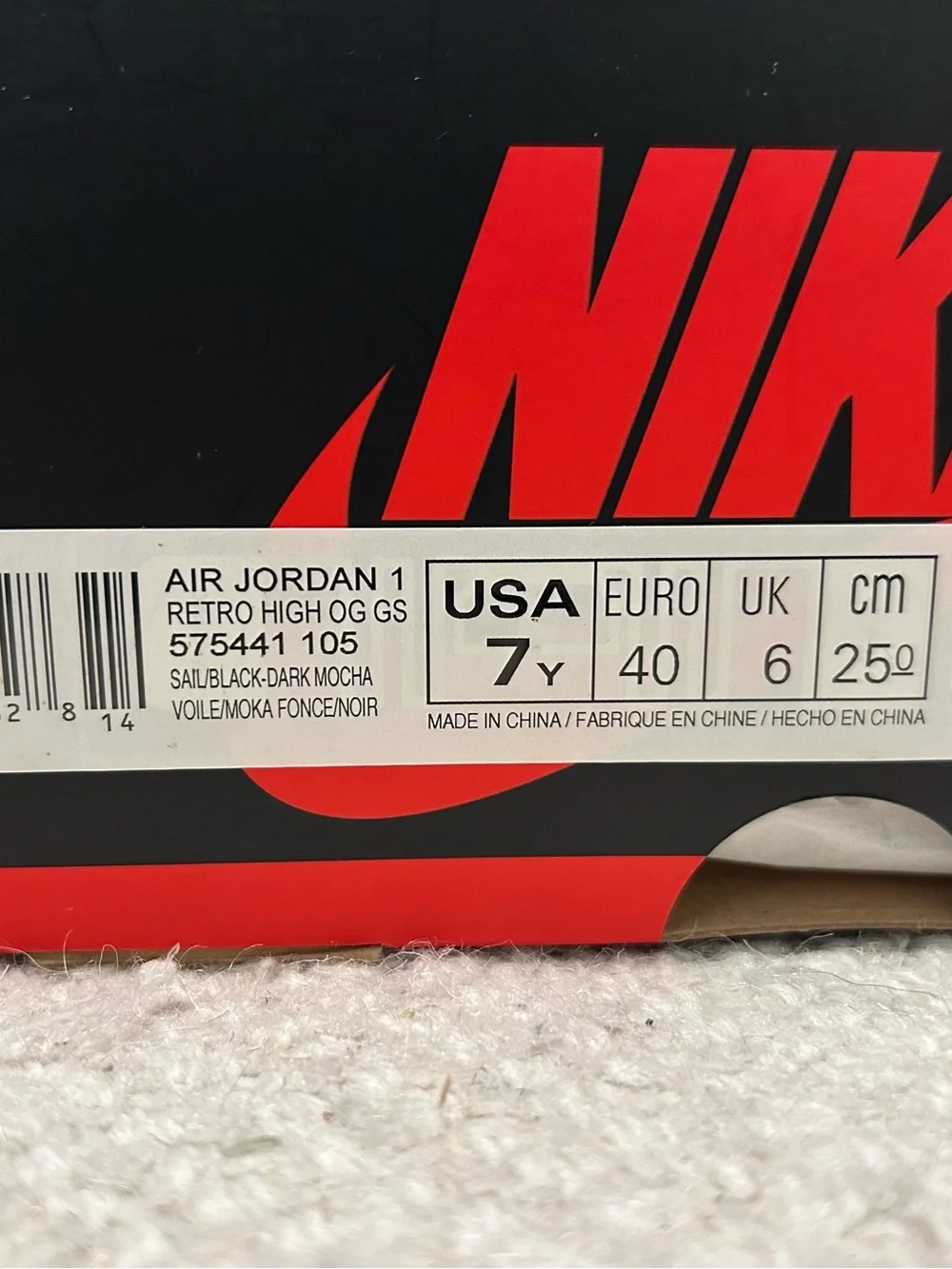 Nike Air Jordan 1 Retro High OG - Black/White/Brown